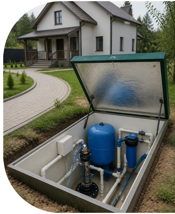 Автономное водоснабжение дома в Лянторе от 153555 р. | АПаруса-Лнт